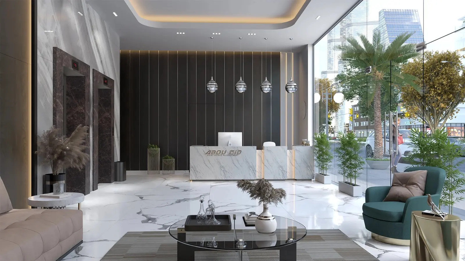 Celia Residence in Dubai Studio City by Abou Eid - Exterior Image 1