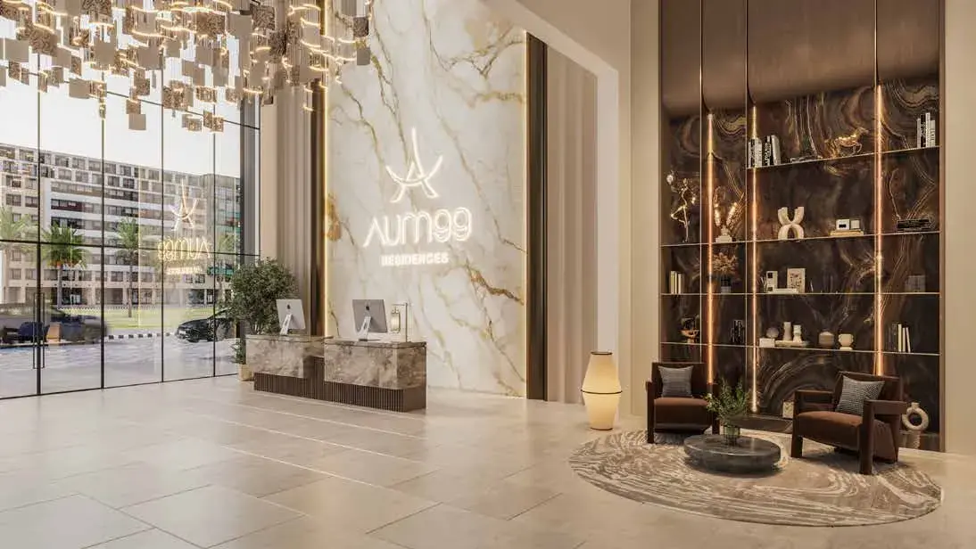 Aum 99 Residences in Dubai Land Residence by AG Properties - Lobby Image 2