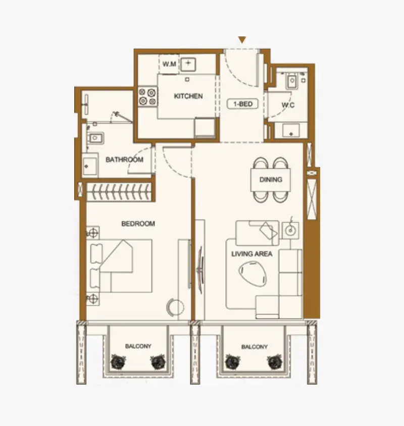 1 Bedroom apartments - Binghatti Luxuria