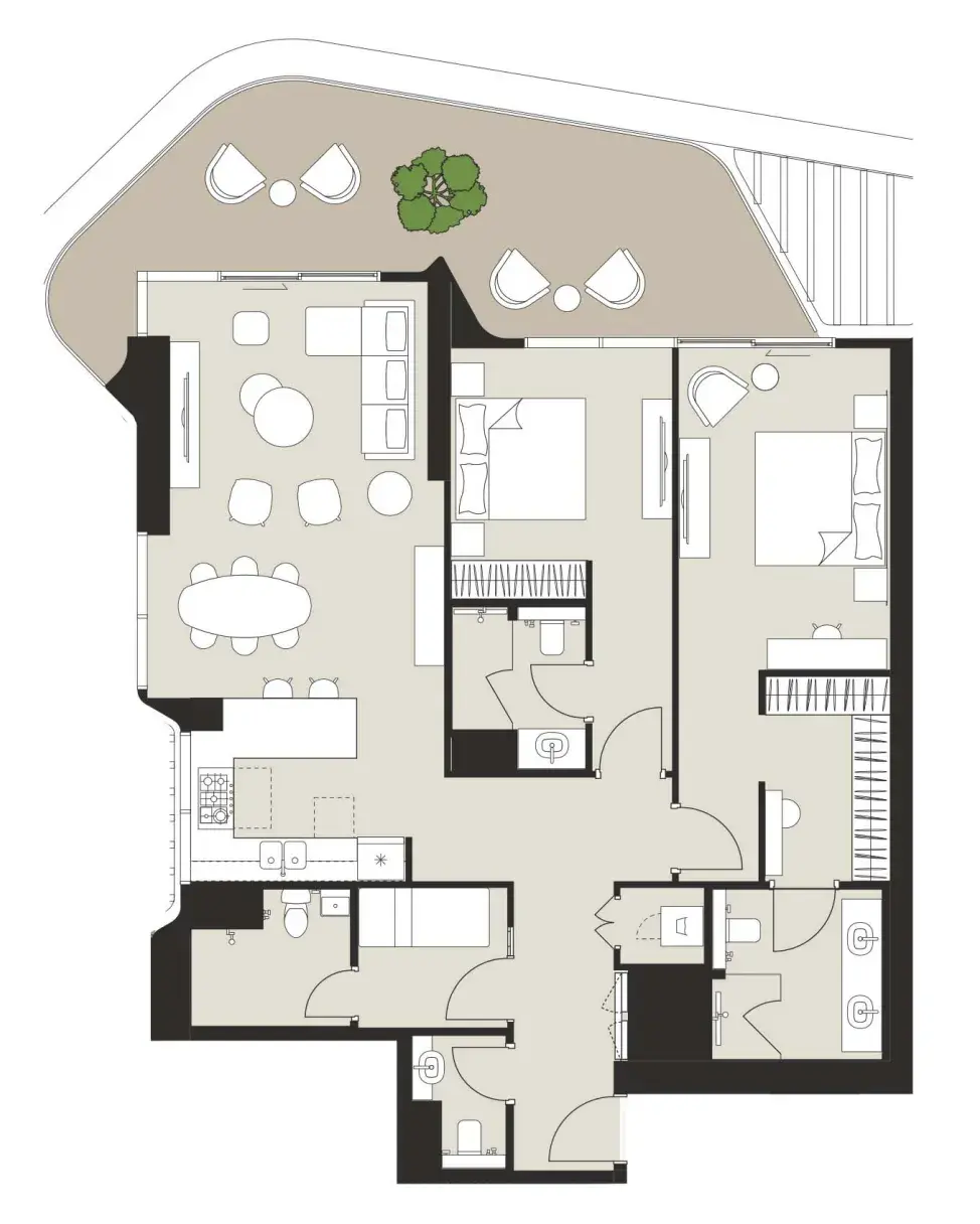 2 Bedrooms apartments - Artistry One Residences