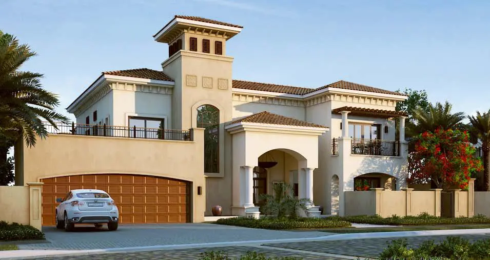 Elegant front entrance of St. Regis Villa with grand architectural details.jpg