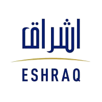 Eshraq Investments brand logo on clean white background representing luxury property development in Abu Dhabi.