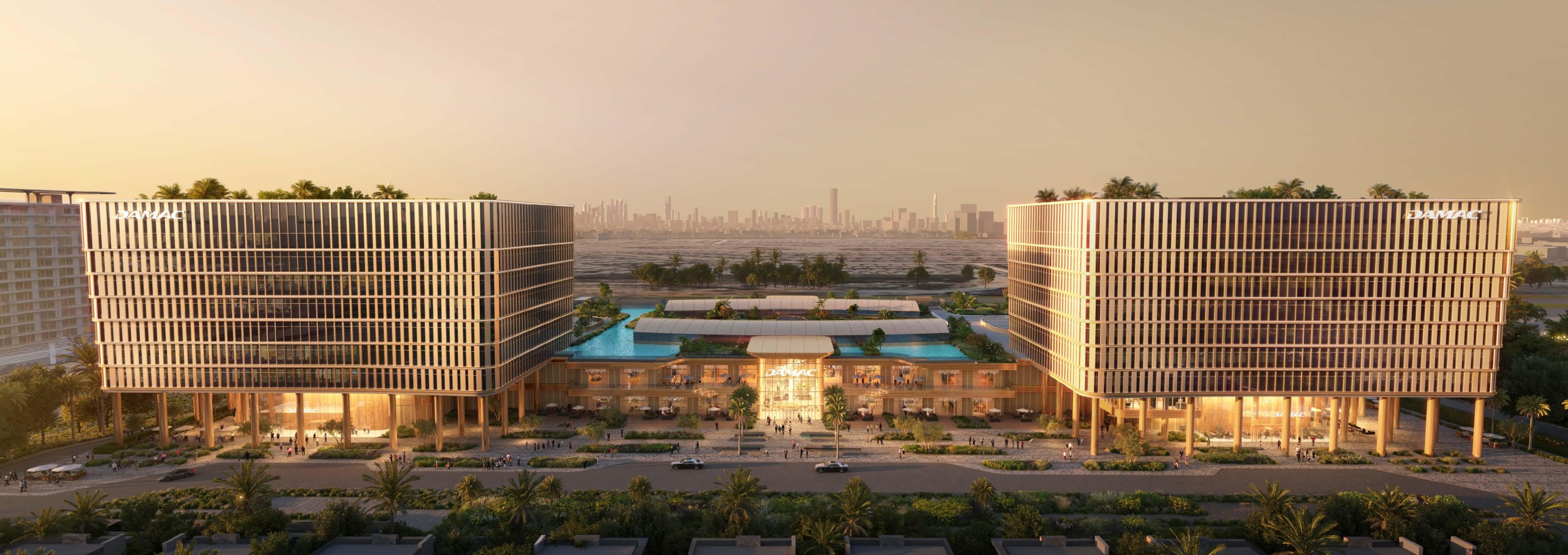 Piazza Roma by DAMAC office development in DAMAC Lagoons