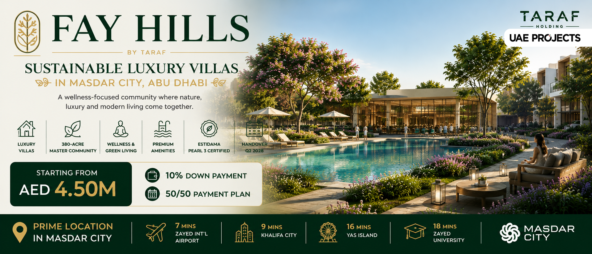 Fay Hills by Taraf: Sustainable Luxury Villas in Masdar City Abu Dhabi