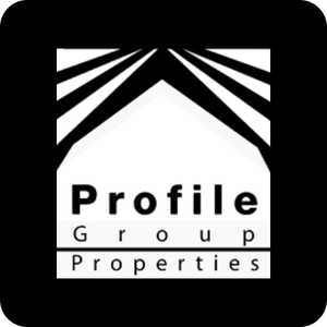 Profile Group Properties logo, the developer of Marina Heights waterfront residential apartments in Marina Square, Al Reem Island, Abu Dhabi.